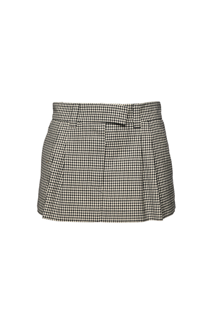 Miu Miu Size XS/S 2022 Houndstooth Check Blouson Jacket & Mini Skirt Set