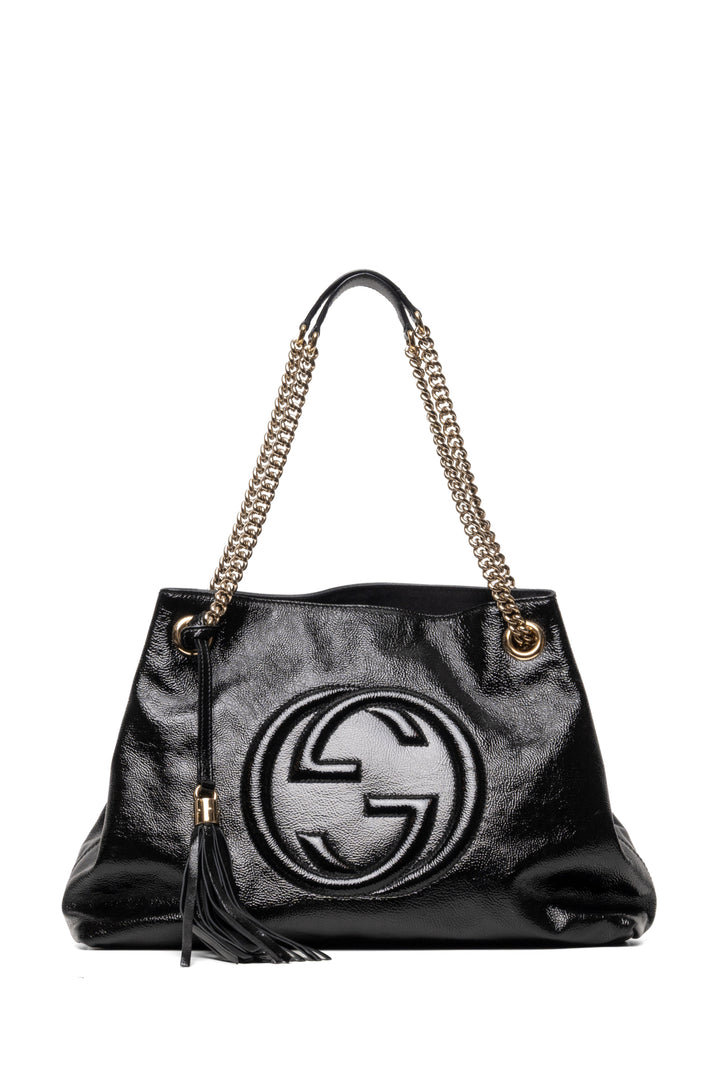 Gucci Medium Patent Soho Chain Shoulder Bag