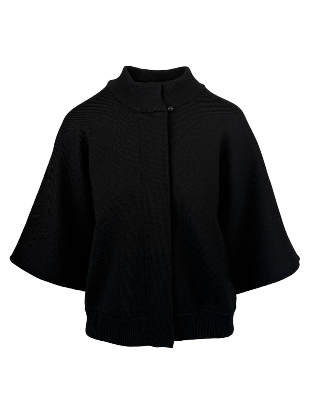 Max Mara Size M Wool Shirt Sleeve Zip-Up Cardigan