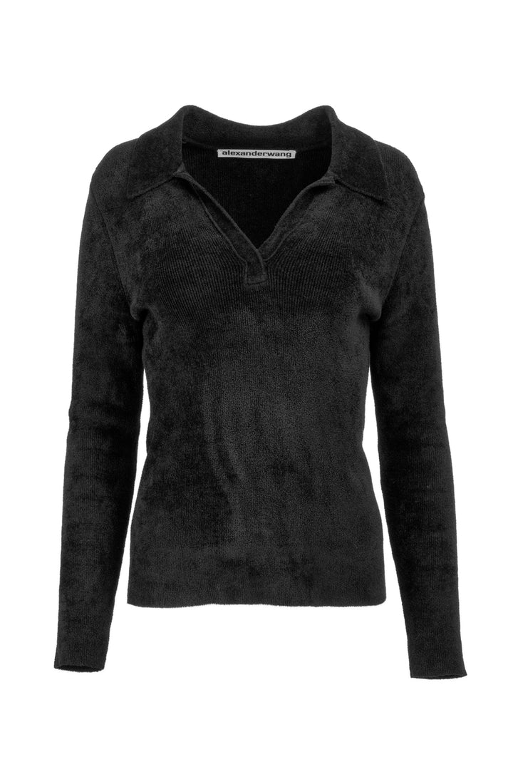 Alexander Wang Size XS/S V-Neck Polo Sweater