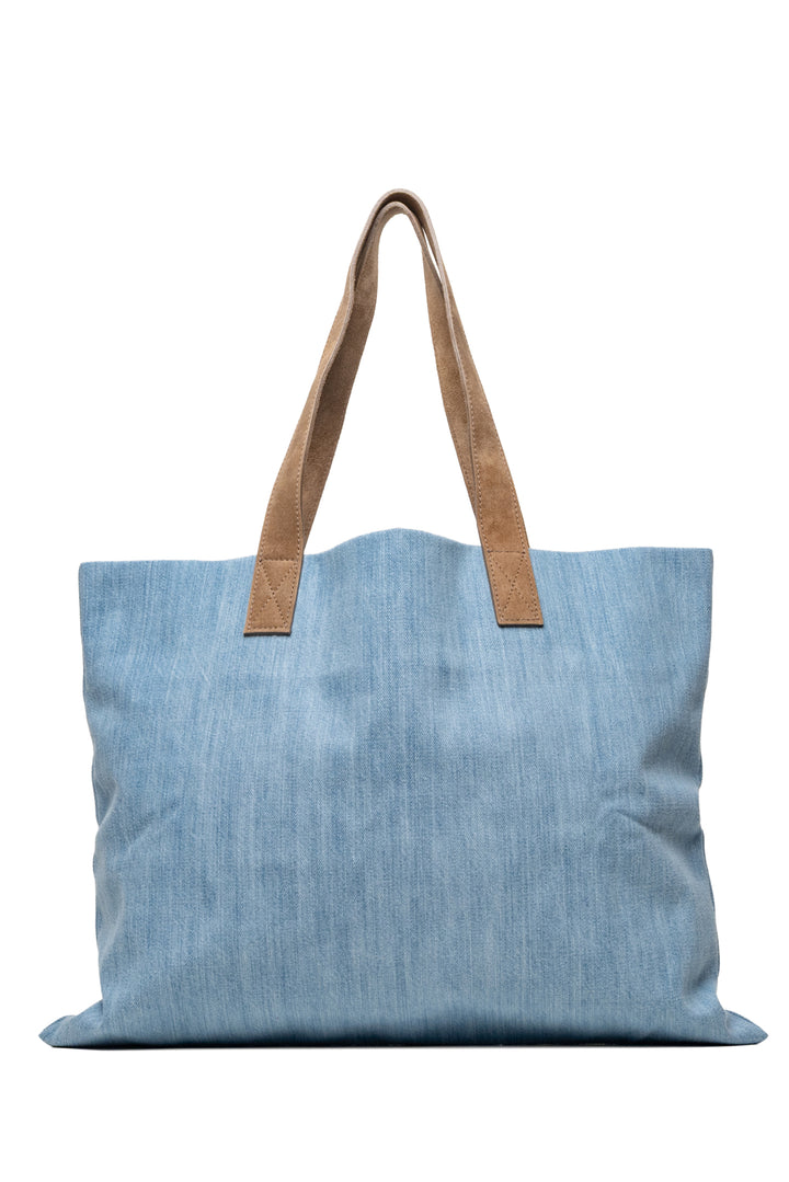 Brunello Cucinelli Denim Tote Bag