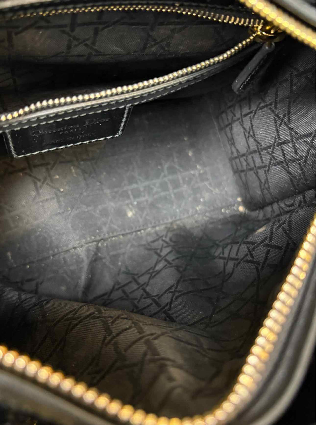 Dior Patent Leather Medium Lady Dior Purse