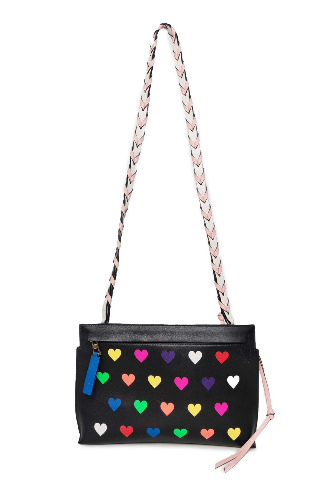 Loewe T Pouch Hearts Crossbody Bag