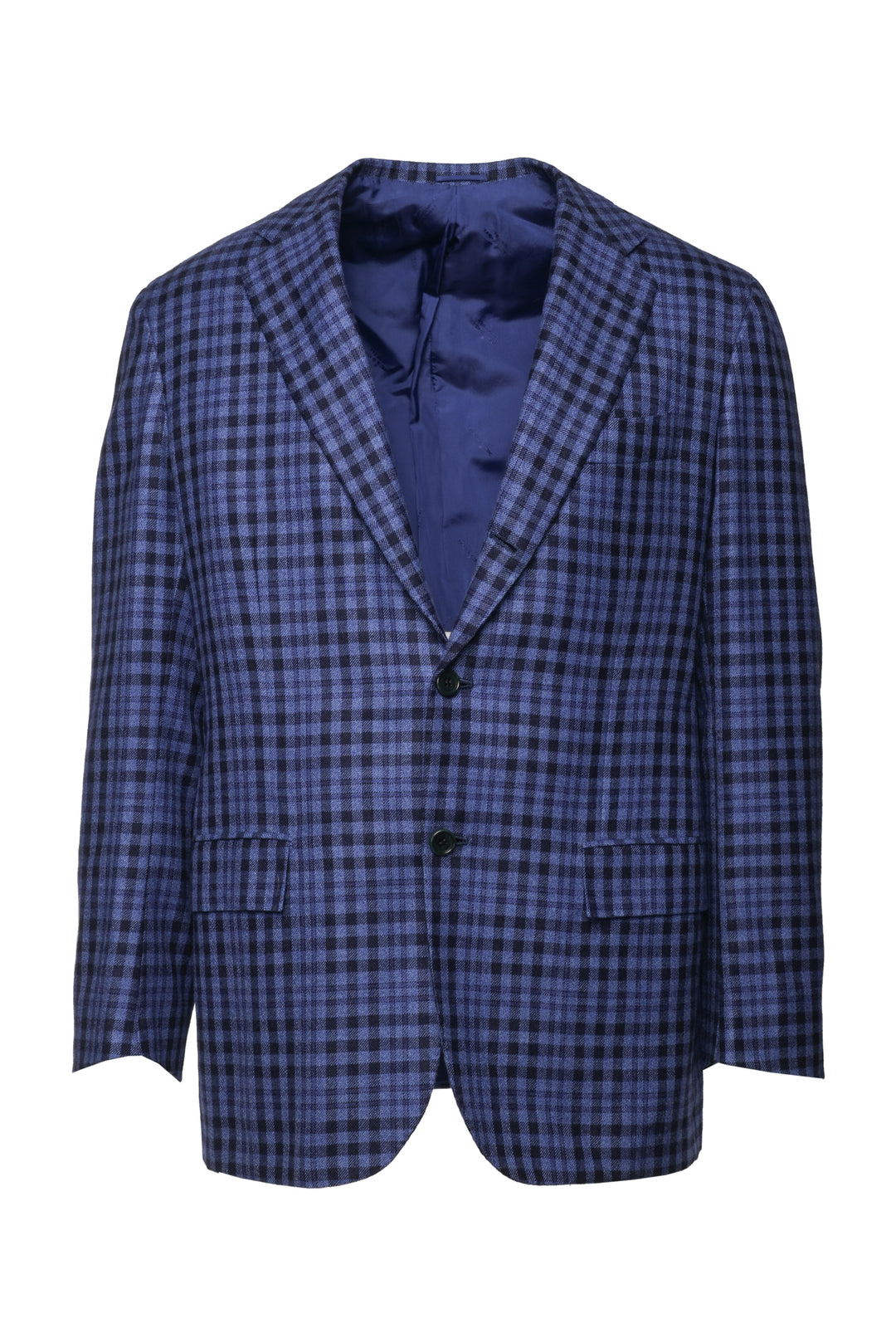 Kiton Size 42 Men's Checked Cashmere Blazer