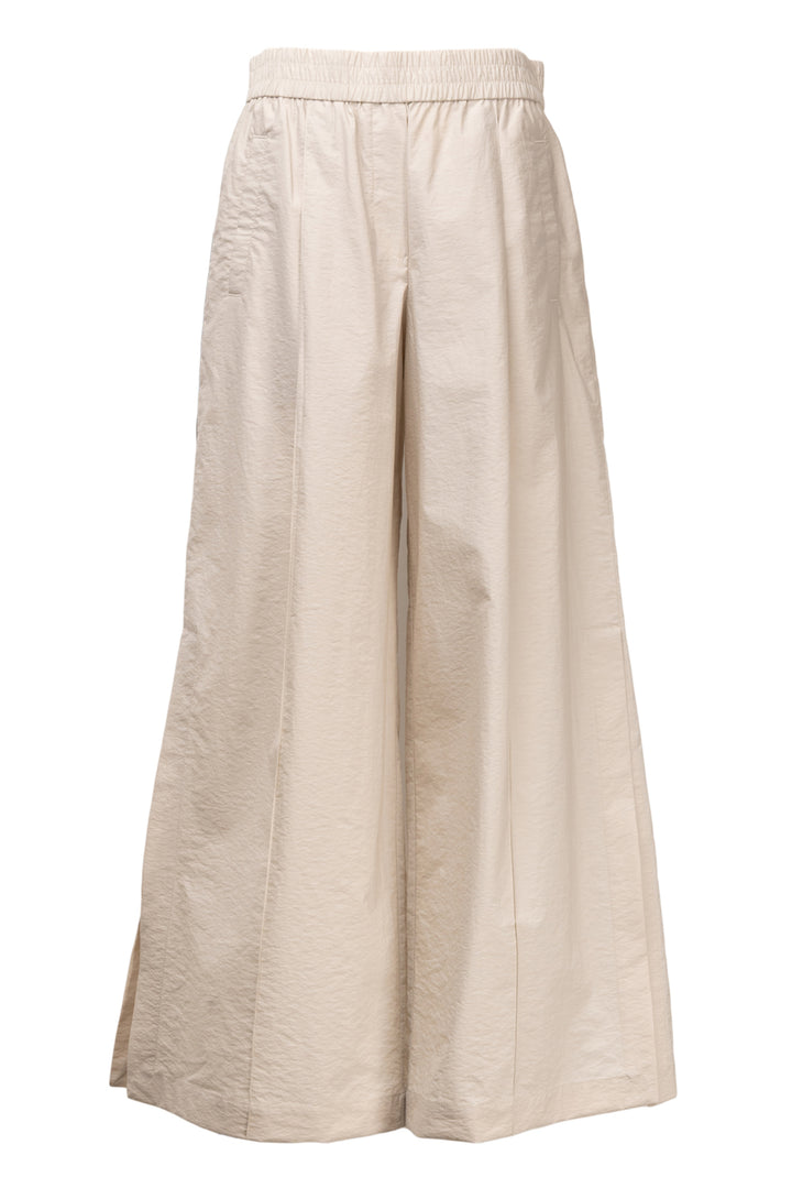 Brunello Cucinelli Size 8 Side Slit Cotton Blend Pants
