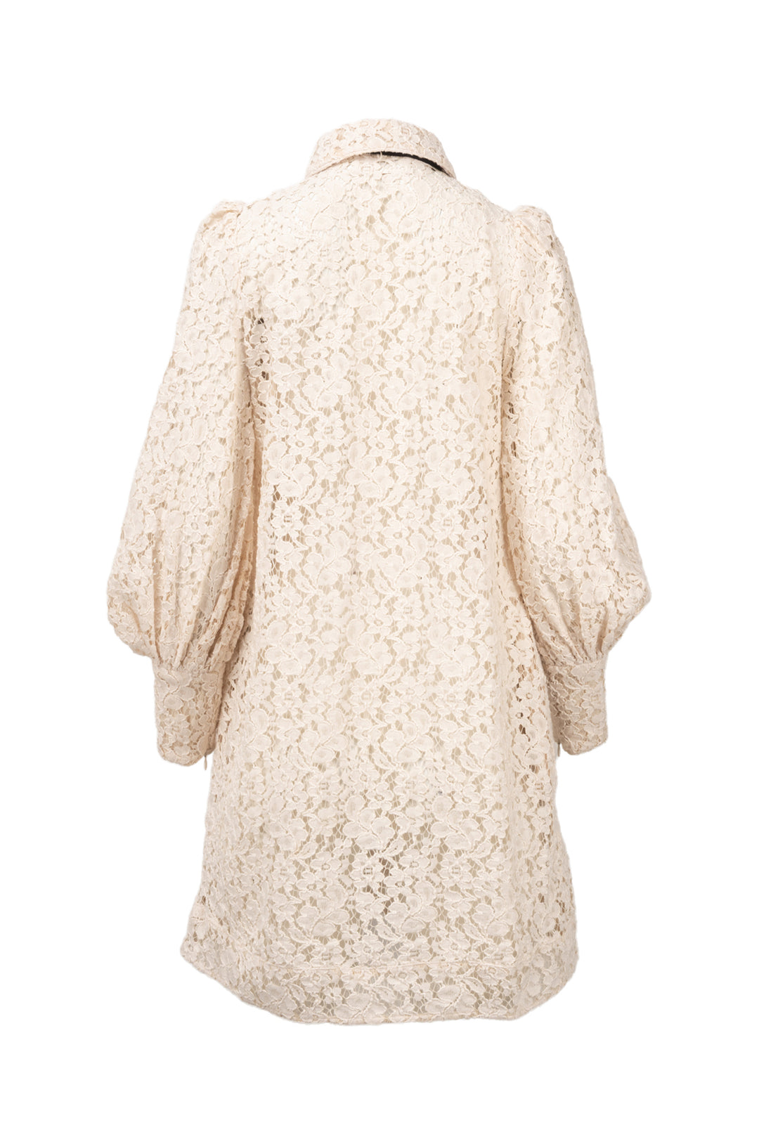 Zimmermann Size 1 Wonderland Floral Embroidered Lace Shirt Dress