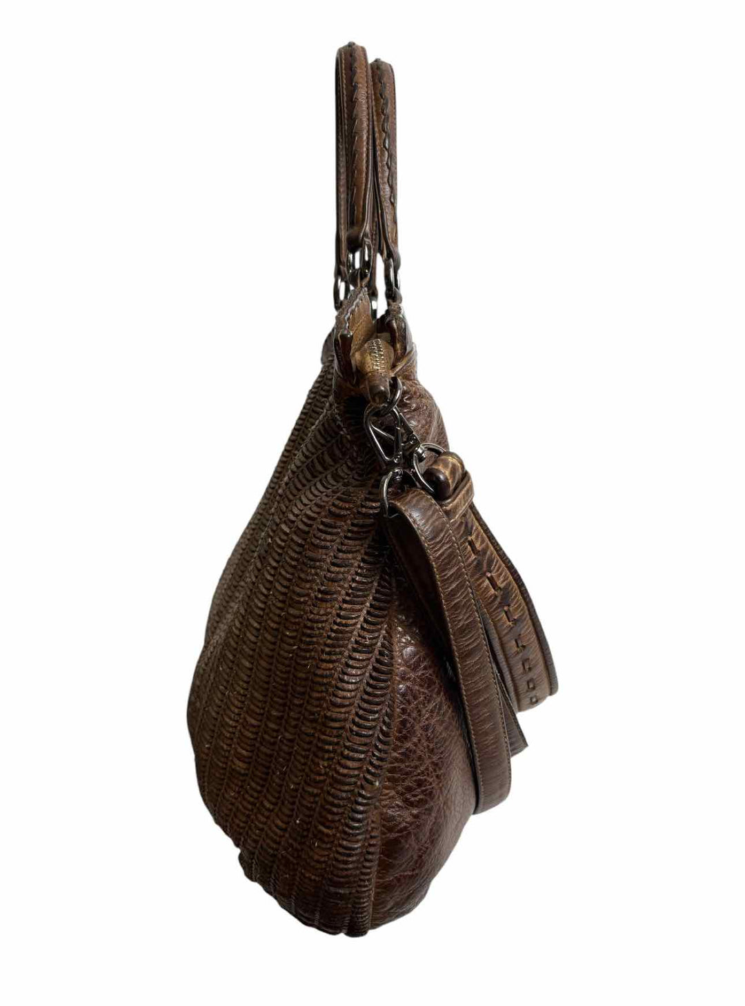 Giancarlo Nevola Distressed Cutout Leather Purse