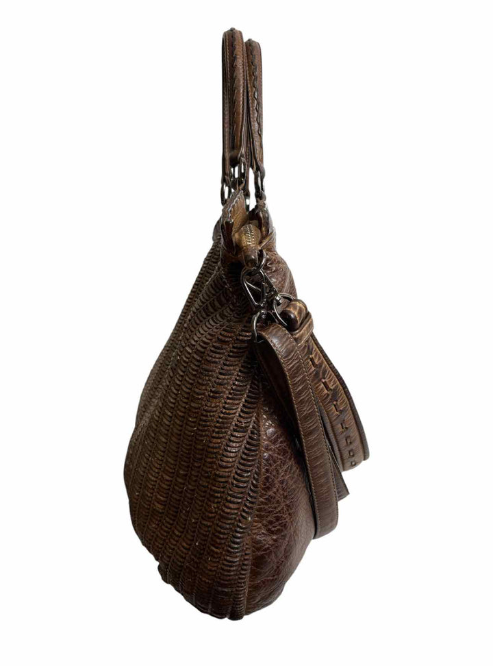 Giancarlo Nevola Distressed Cutout Leather Purse