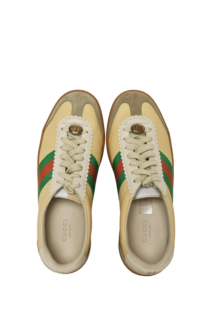 Gucci Size 37 G74 Web Low Sneakers