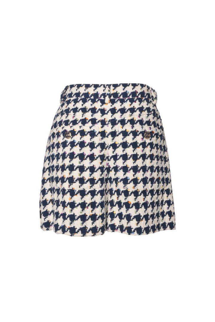 Chanel Size 36 Houndstooth Mini Shorts