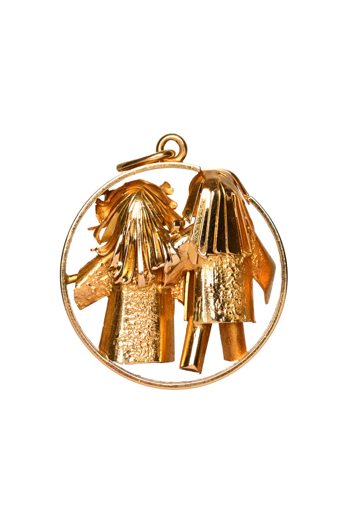18k Yellow Gold Vintage Japanese Pendant