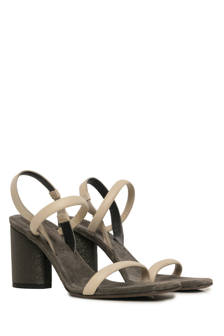 Brunello Cucinelli Size 40 Monili Block Heel Sandals