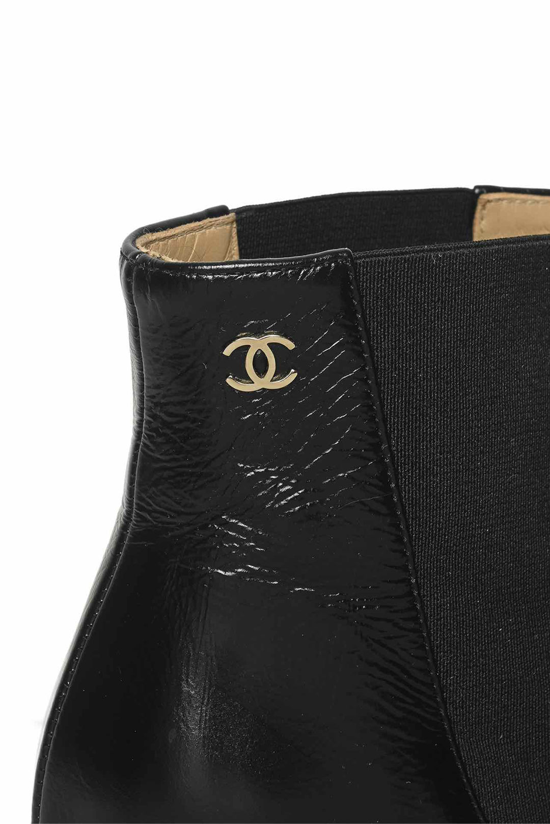 Chanel Size 36 Interlocking CC Soft Leather Chelsea Boots
