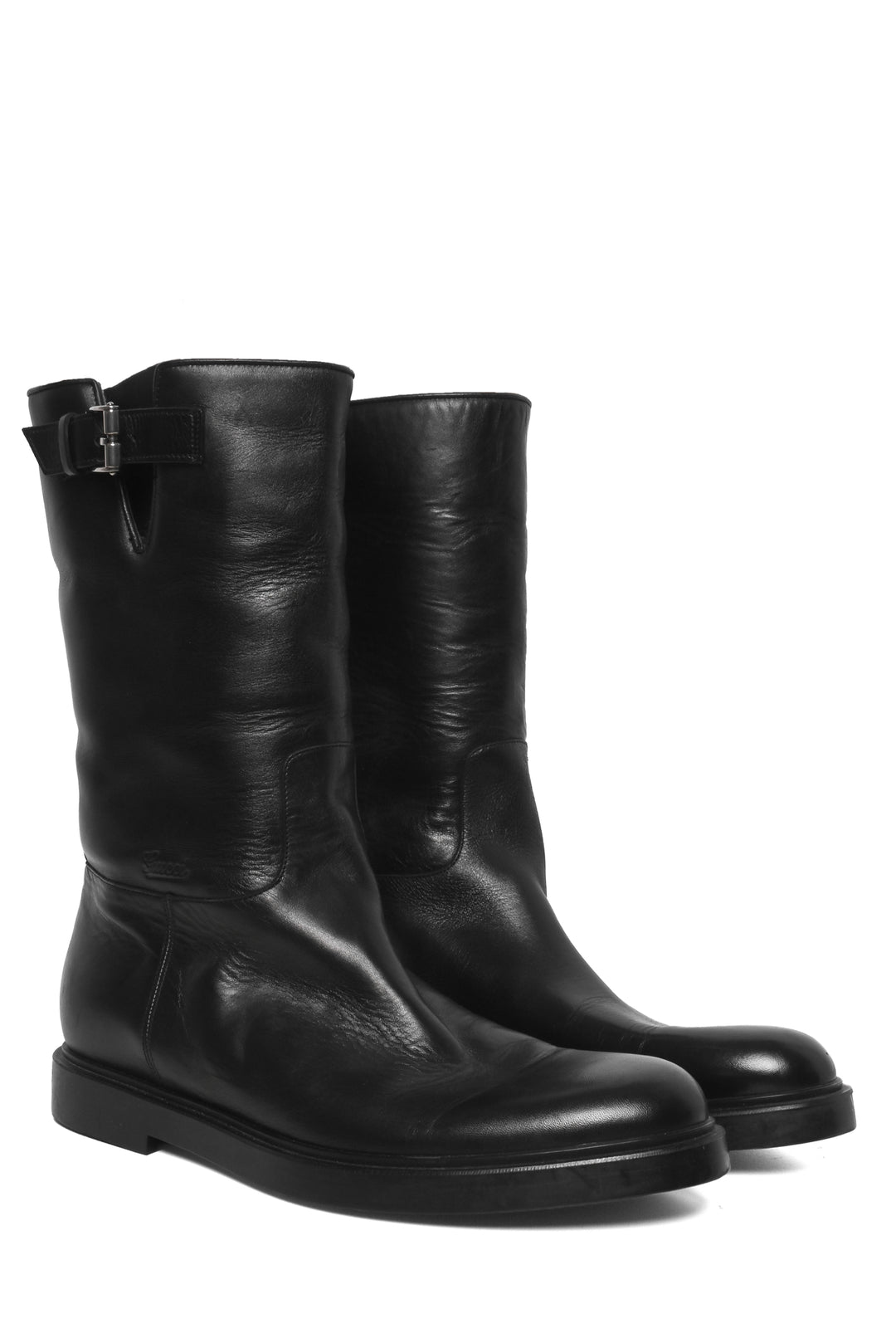 Mens Shoe Size 9.5 Gucci Men's Tom Ford Era Fur-Lined Rider Boots