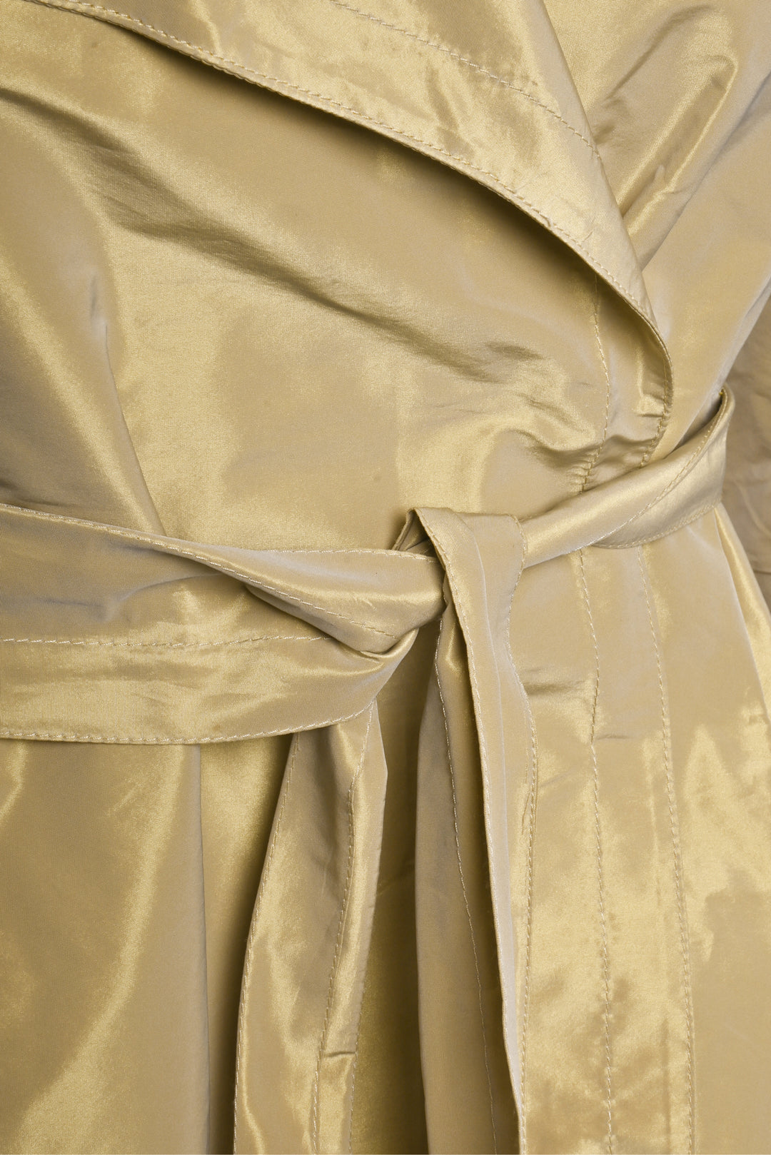 Burberry London Size 6 Metallic Pleated Trench Coat