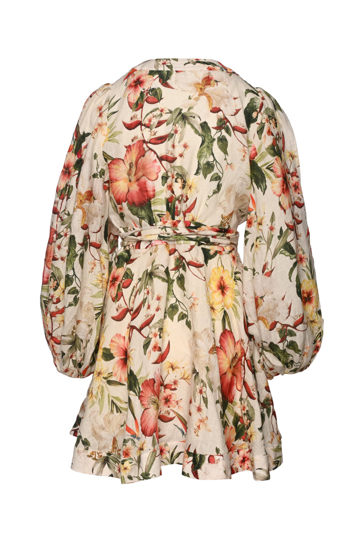 Zimmermann Size 3 Lexi Wrap Mini Dress
