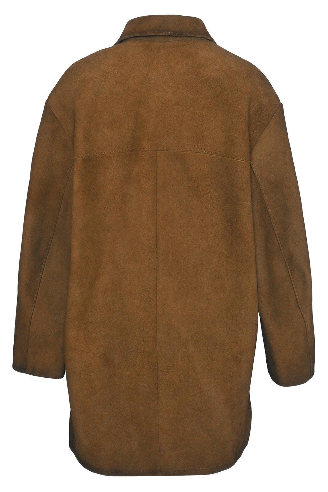 Prada Size 38 2023 Single Breasted Distressed Suede Coat