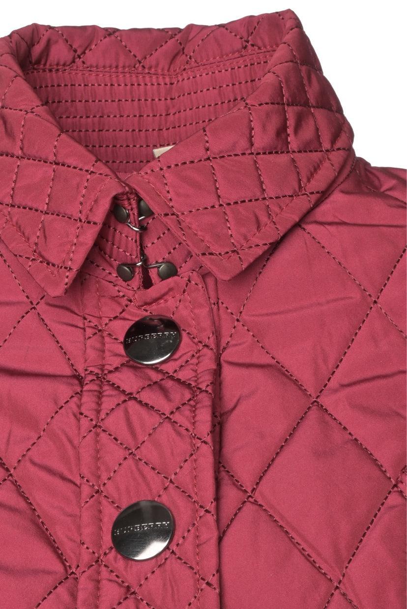 Burberry London Size 2 Quilted Pleated Jacket