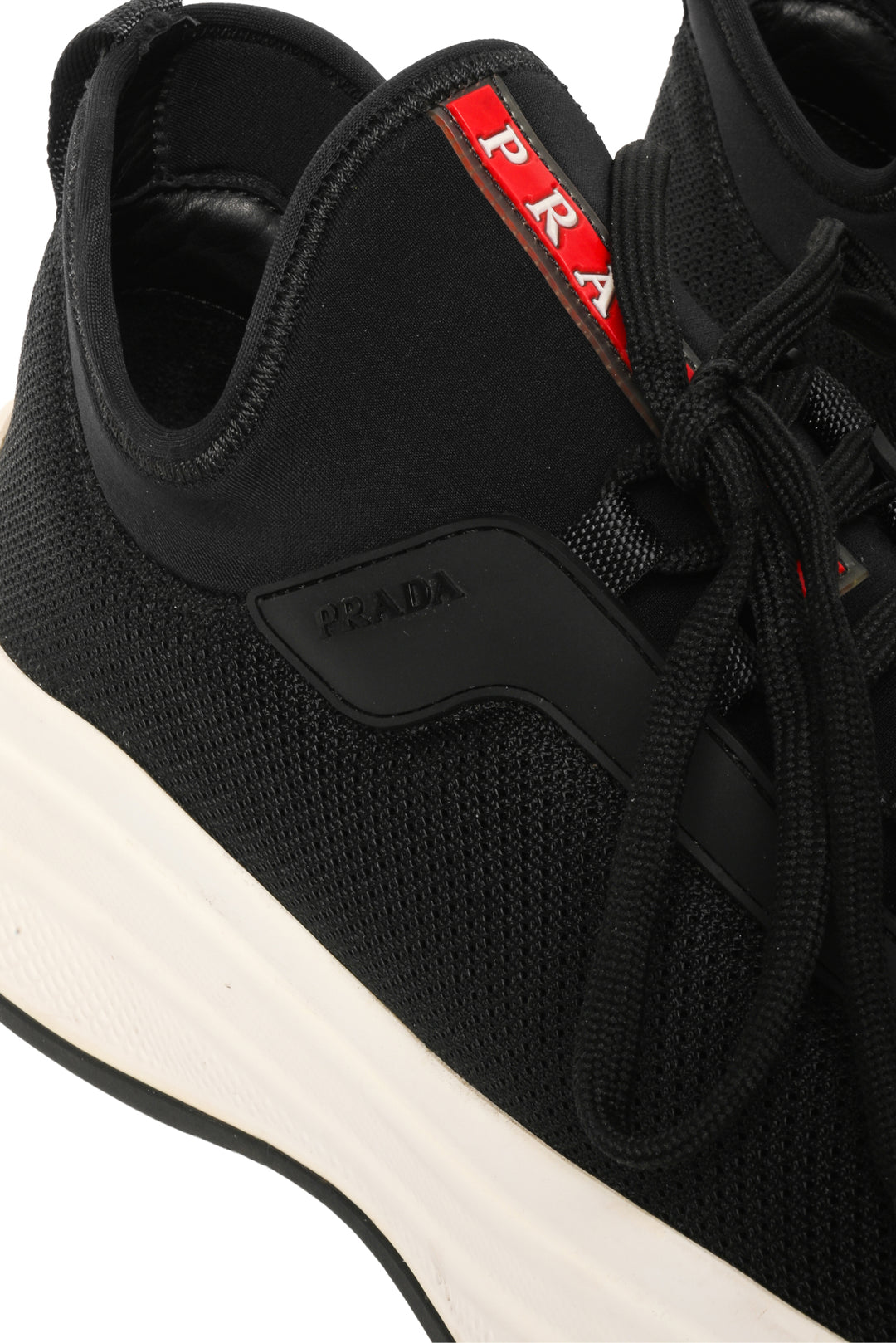 Mens Shoe Size 7.5 Prada Men's America's Cup Neoprene Sneakers