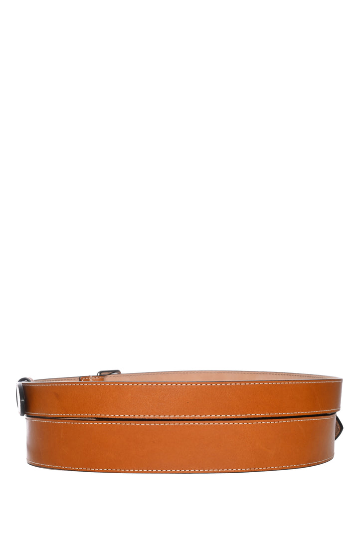 Alexander Mcqueen Size 32 Double Strap Leather Belt