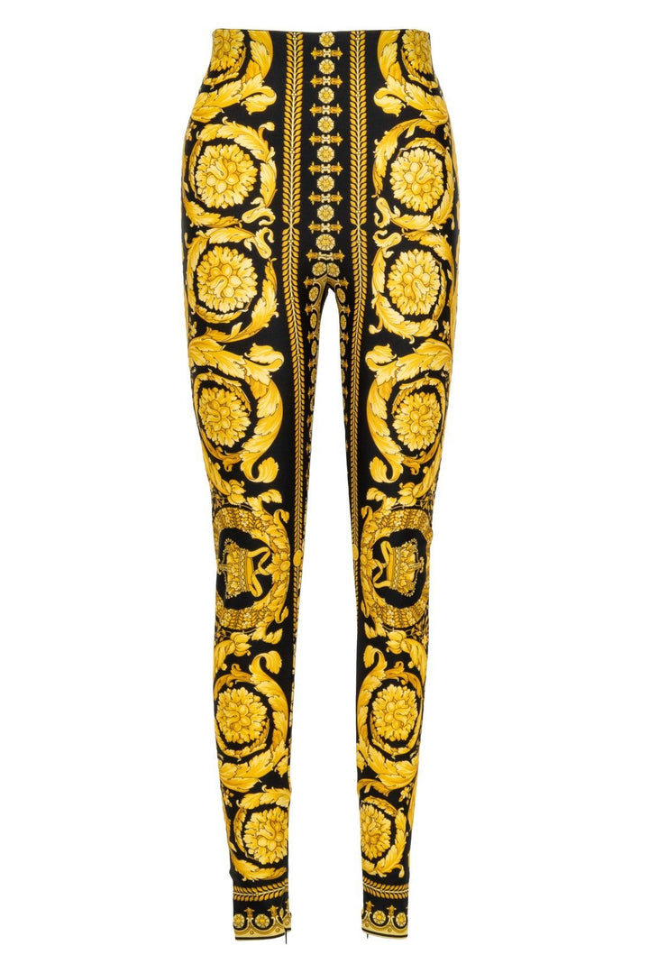 Versace Size 36 Tribute Baroque 1992 Printed Leggings