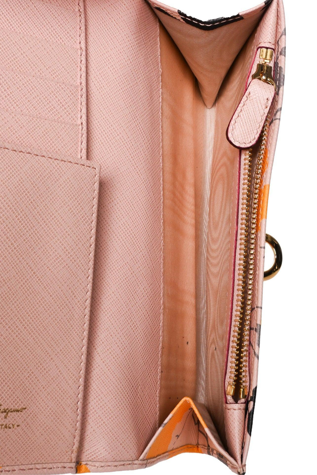 Salvatore Ferragamo Floral Gancini Continental Long Wallet