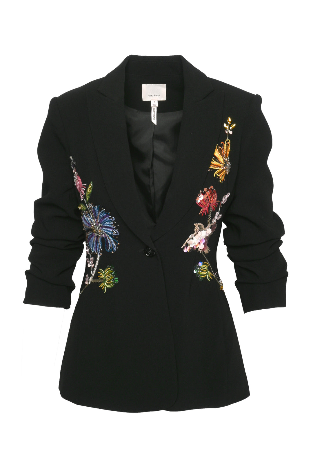 cinq a sept Size 0 Cheyenne Floral Embroidered Blazer