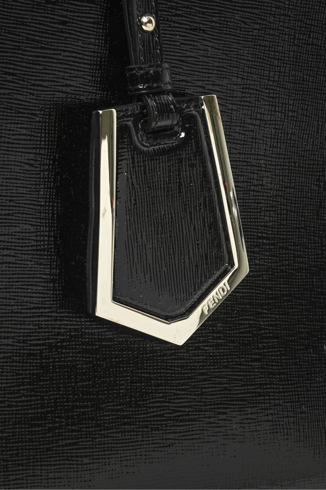 Fendi Vitello Patent Medium 2Jours Elite Tote