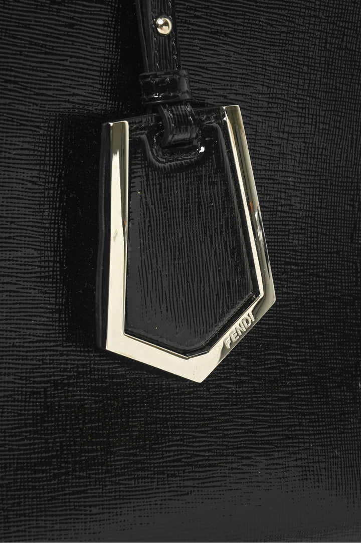 Fendi Vitello Patent Medium 2Jours Elite Tote