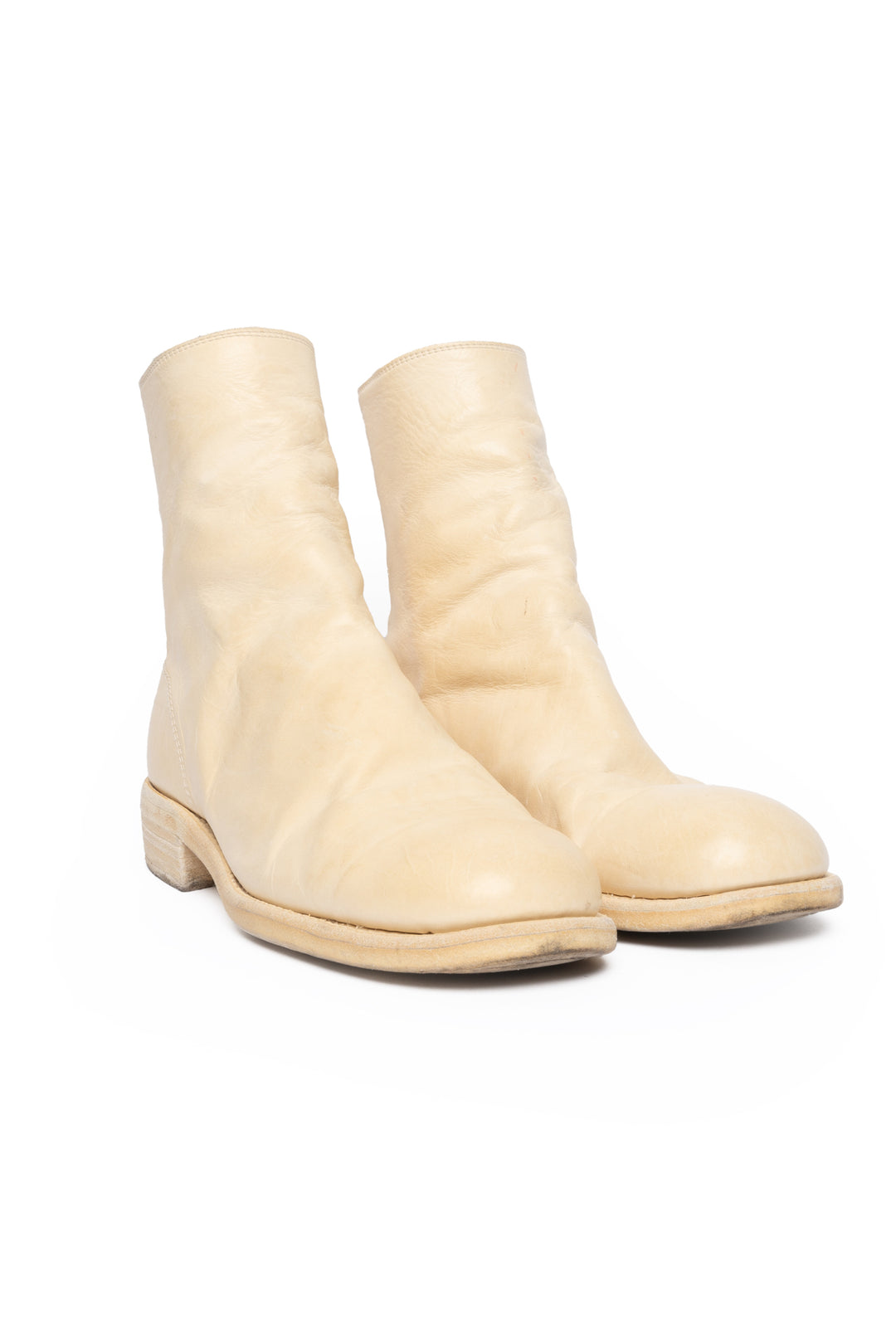 GUIDI Size 36 Back Zip Ankle Boots