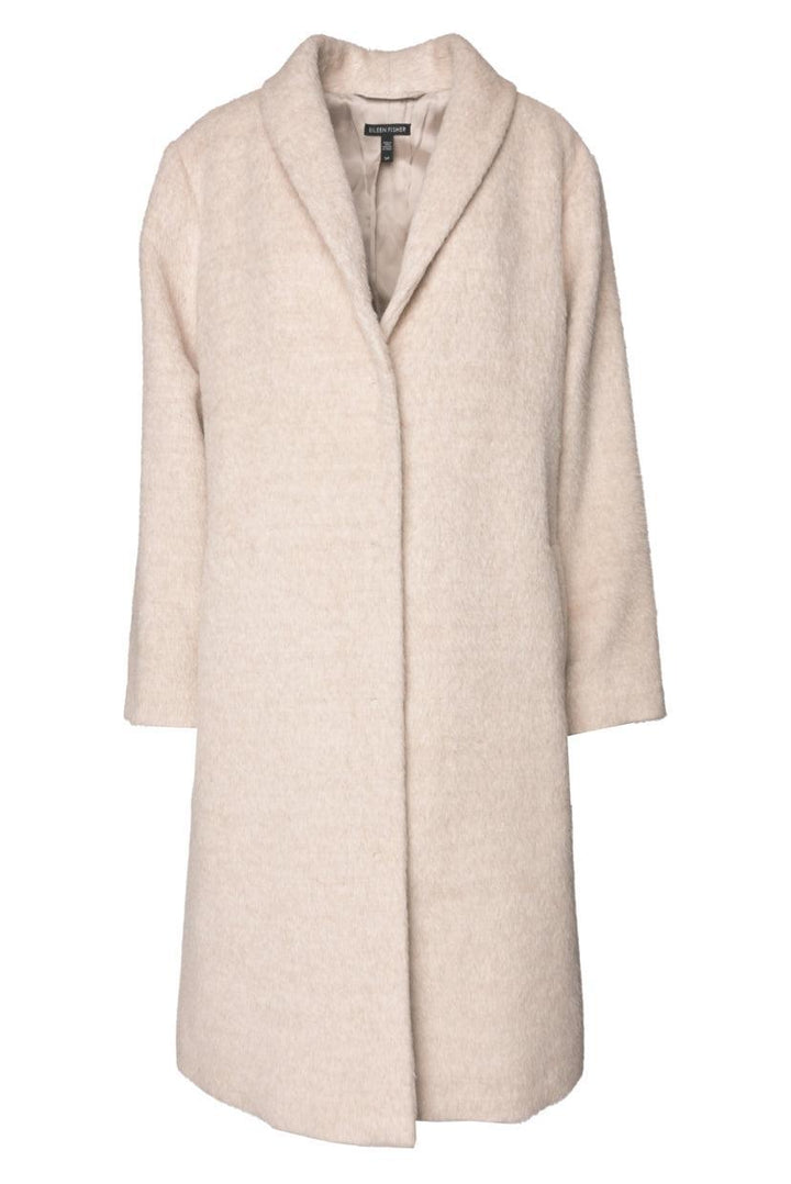 Eileen Fisher Size S Alpaca Luxe Shawl Collar Coat