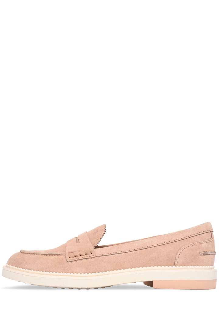 Tod's Size 39 Suede Penny Loafers