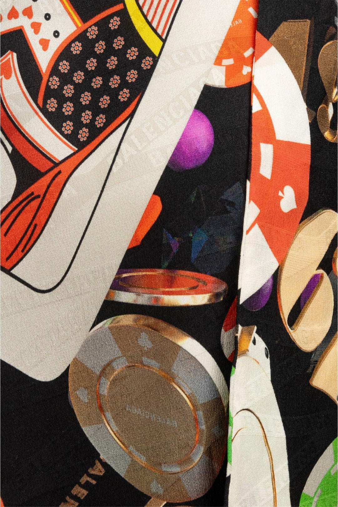 Balenciaga Size 34 2018 Casino Silk Tops