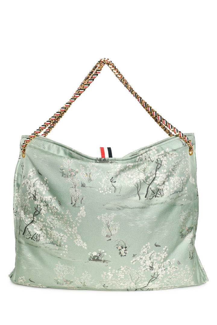 Thom Browne Printed Silk Toile Pillow Clutch With Chain