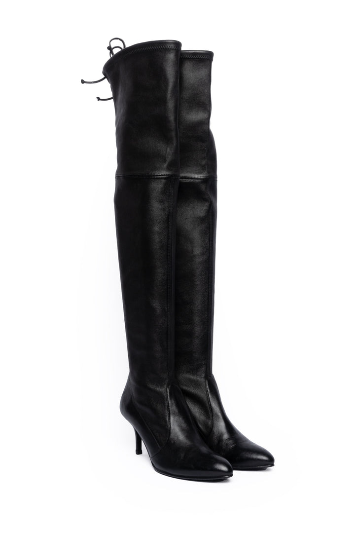 Stuart Weitzman Size 8.5 Leather Thigh High Boots