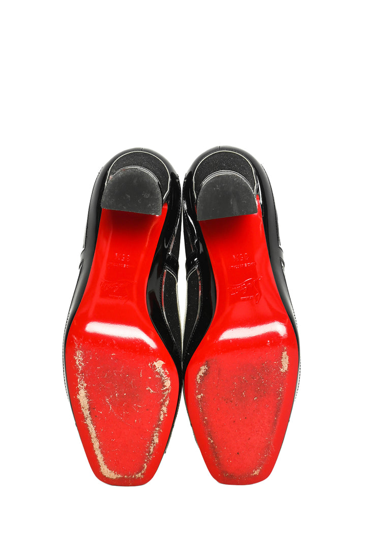 Christian Louboutin Size 35.5 Interior Design Glitter Pumps