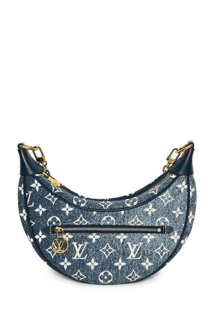 Louis Vuitton 2022 Monogram Jacquard Denim Loop Shoulder Bag
