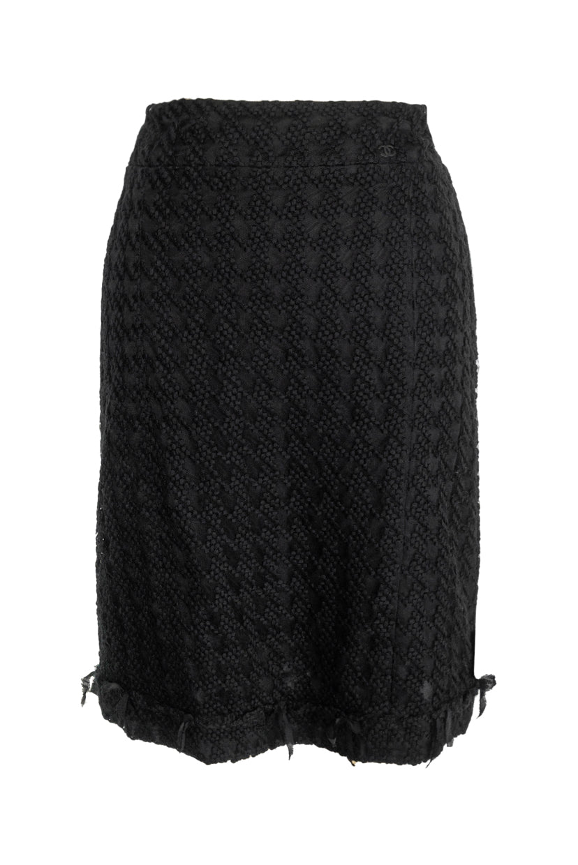 Chanel Textured Knee Length Skirt