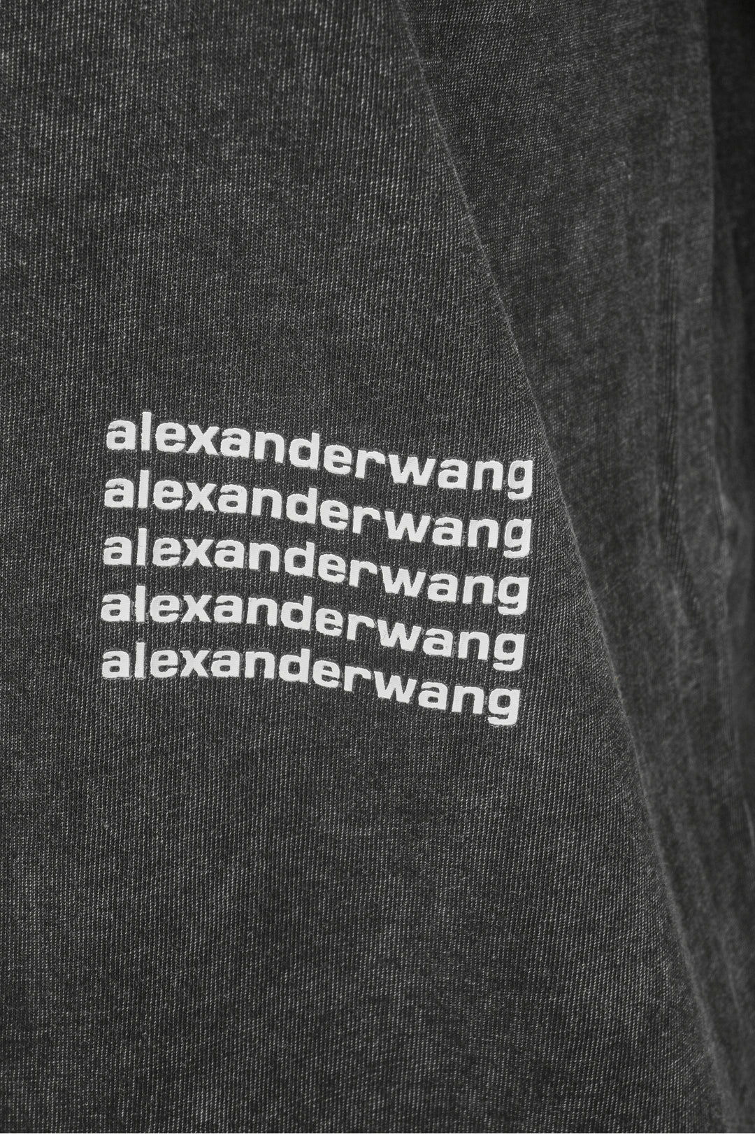 Alexander Wang Size XS Unisex Acid Wash Logo Long Sleeve T-Shirt