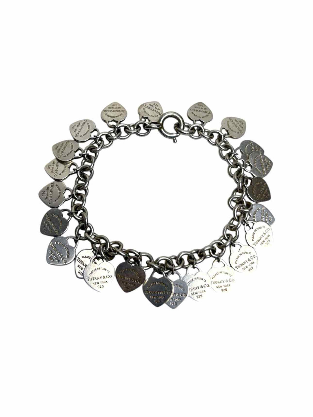 Tiffany & Co Mini Return to Tiffany Multi Heart Charm Bracelet