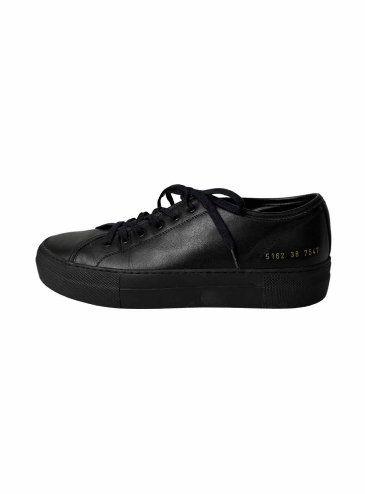 Common Projects Tournament Low Super in Leather Black Size 38 Sneaker