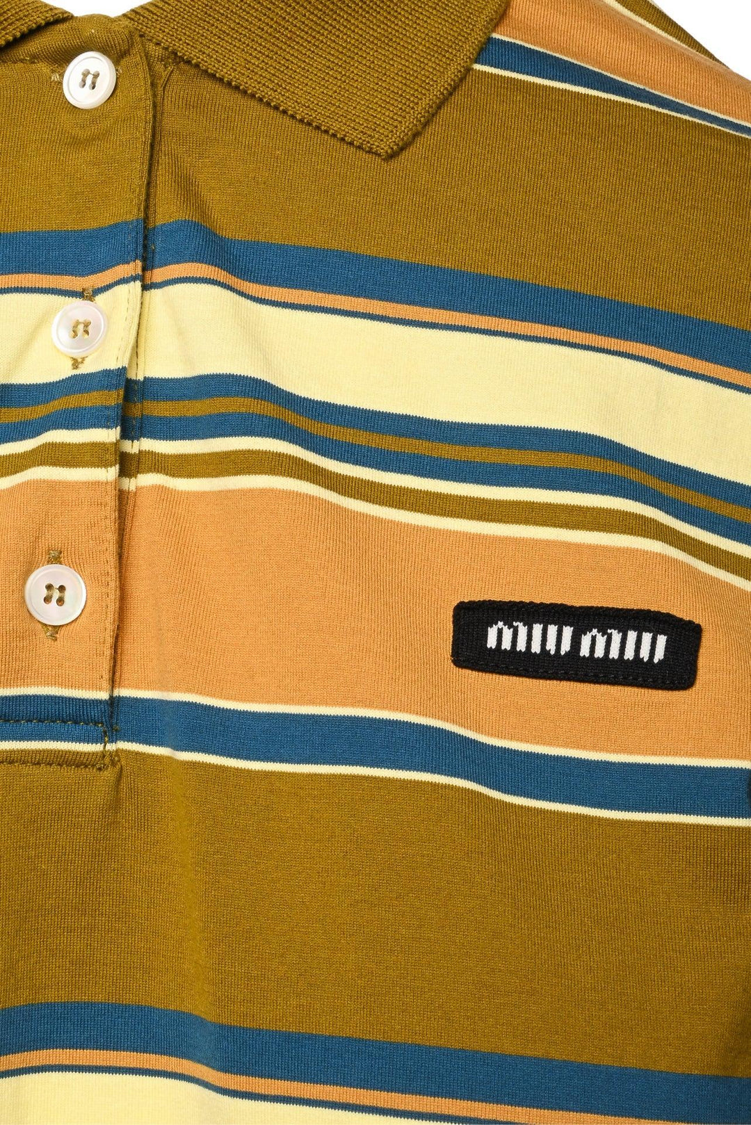 Miu Miu Size XS 2023 Cotton Jersey Polo Shirt