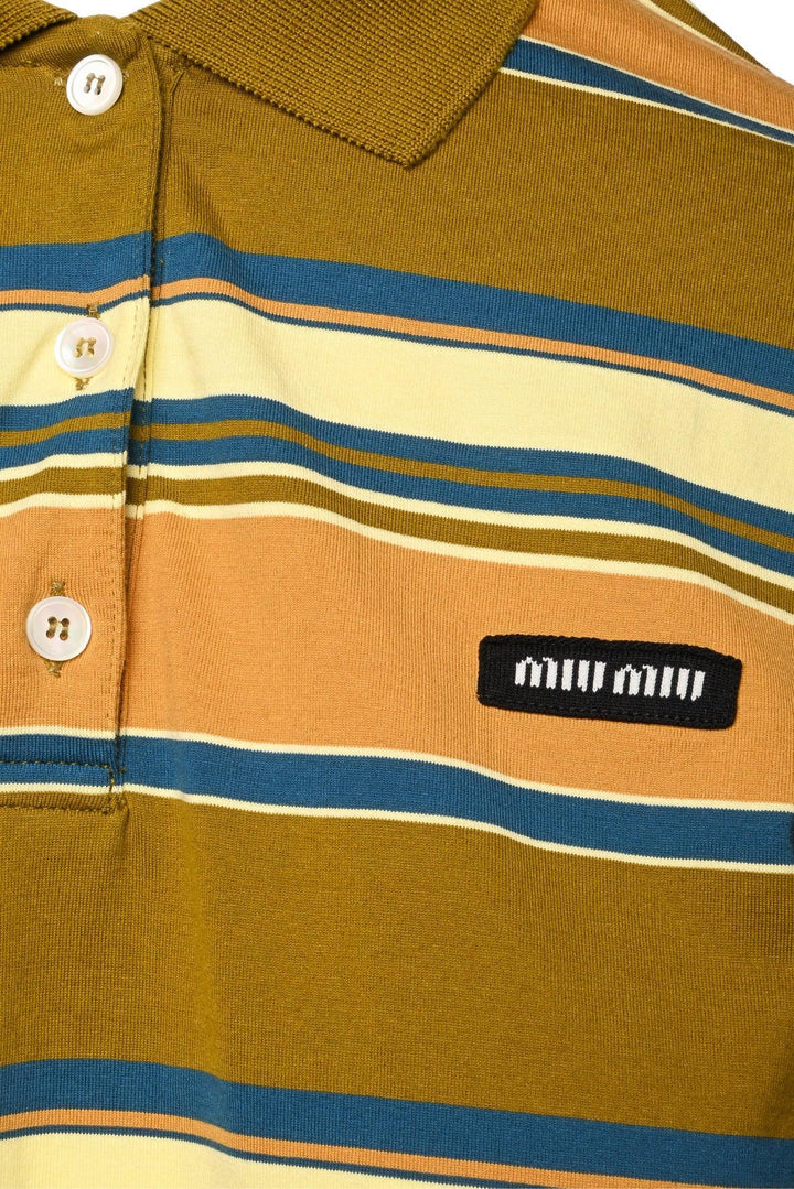 Miu Miu Size XS 2023 Cotton Jersey Polo Shirt
