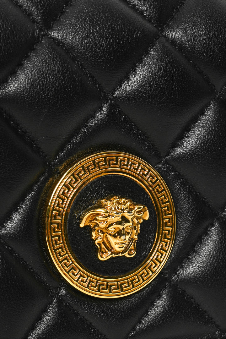 Versace Quilted Nappa Leather Medusa Crossbody