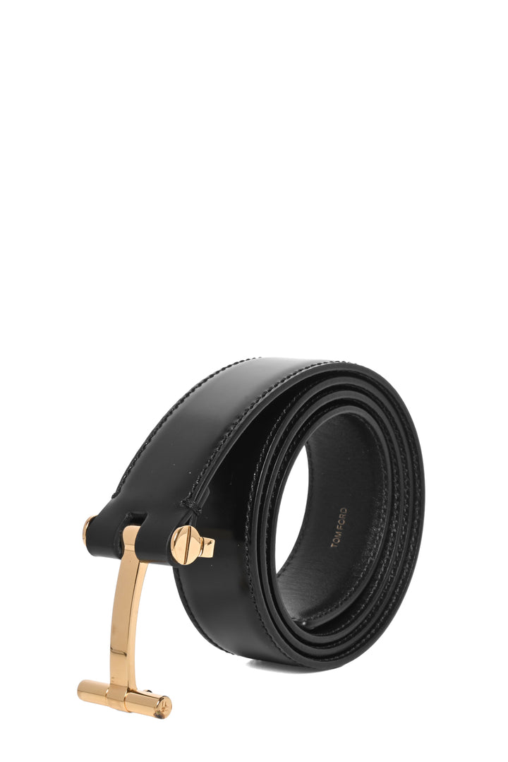 Tom Ford Size 32 Men's Smooth Leather T Belt