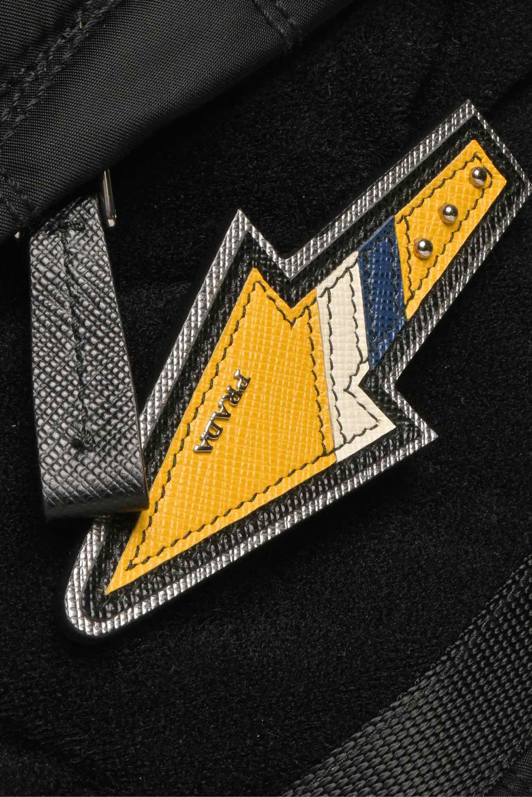 Prada Patch Embellished Quilted Nylon BackPack