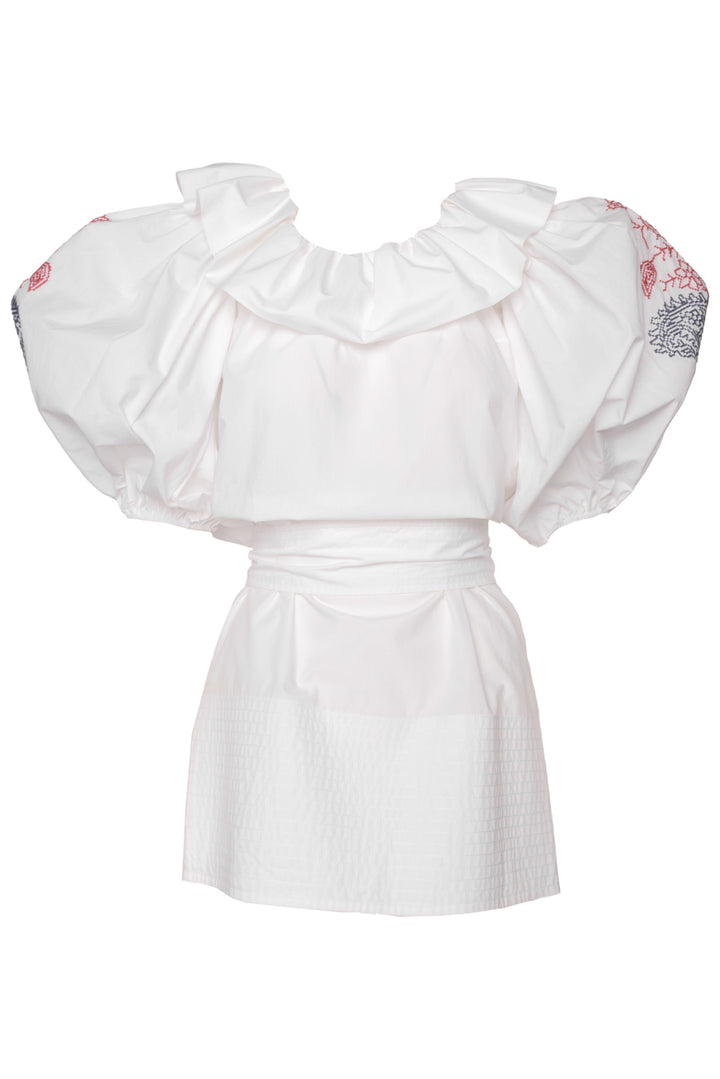 Patou Size 34 Volume Sleeve Mini Dress