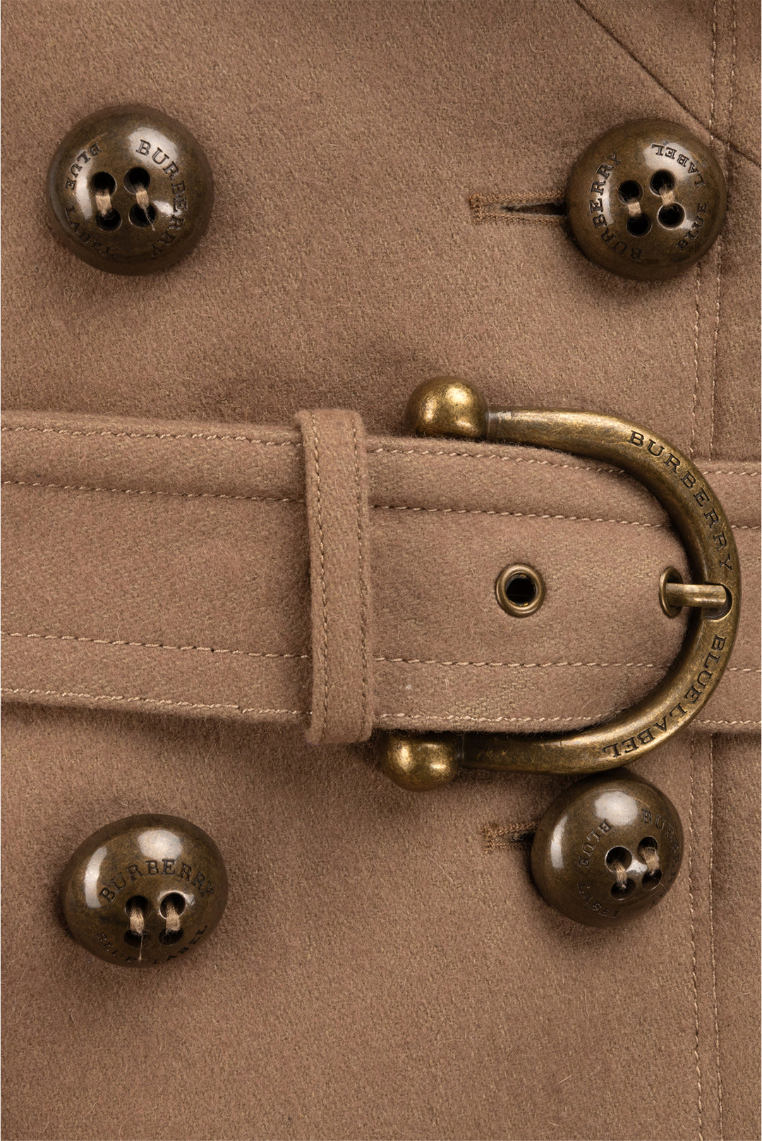 Burberry London Size 38 Blue Label Double Breasted Coat