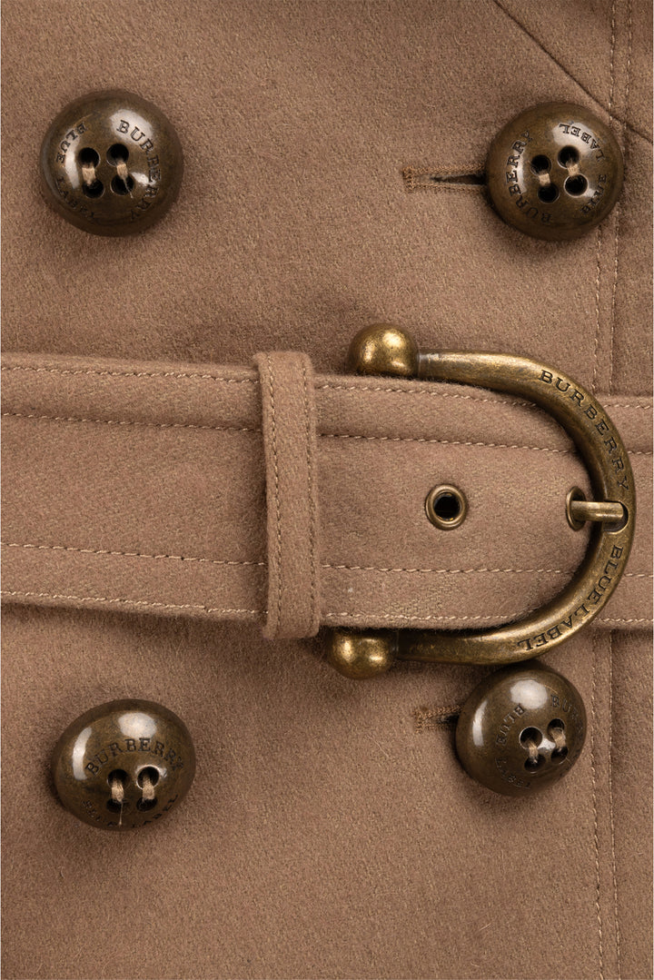 Burberry London Size 38 Blue Label Double Breasted Coat