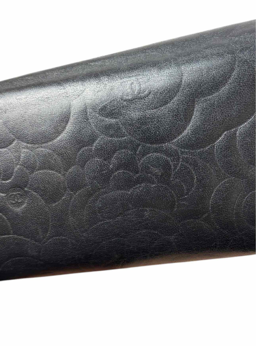 Chanel Camillia Embossed Leather Wallet